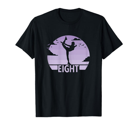 8th Birthday Gymnast Dancer 8 Years Girl Gymnastics T-Shirt