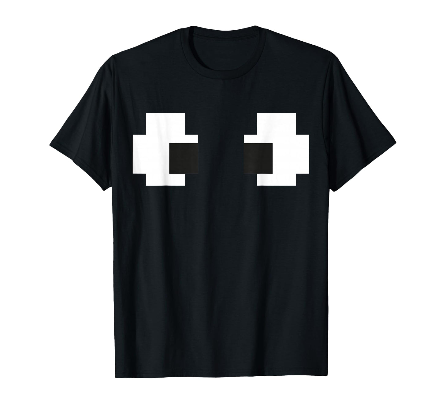 Retro Arcade Game Ghost Eyes Halloween Group Costume T-Shirt