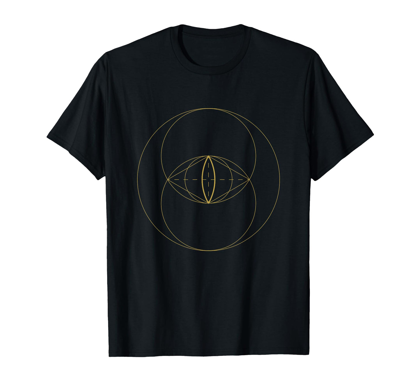 Sacred Geometry Vesica Piscis Spiritual Geometric T-Shirt