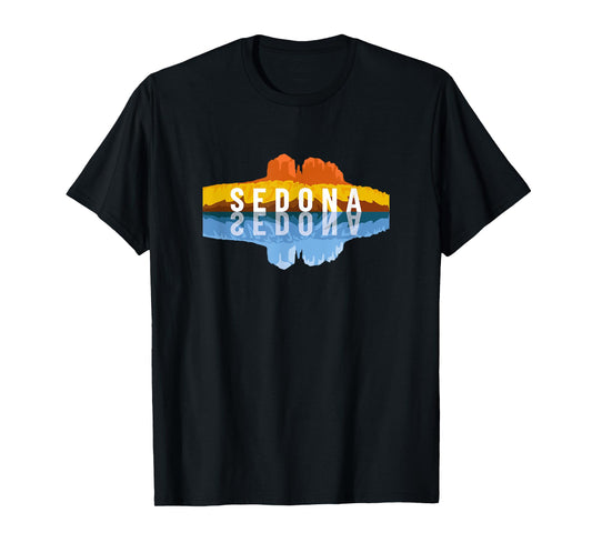 Sedona Arizona Mountain Reflections - Arizonan Climbing T-Shirt