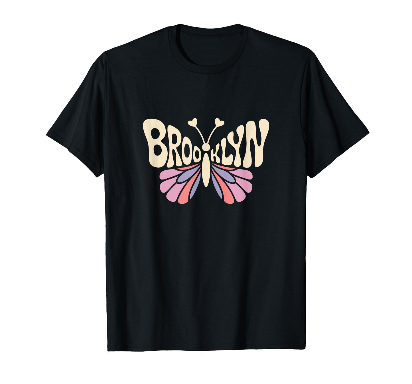 Brooklyn Butterfly - Personalized Cute Name Word Art T-Shirt