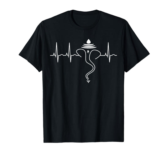 Ganesh Shirt - Hindu Heartbeat Yoga T-Shirt India Travel Tee T-Shirt