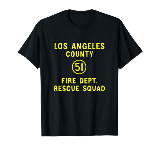 Truck Side 51 Emergency Squad Logo Essential Emergency 51 T-Shirt