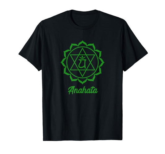 Heart Chakra Symbol Green Anahata Yogi Yoga T-Shirt