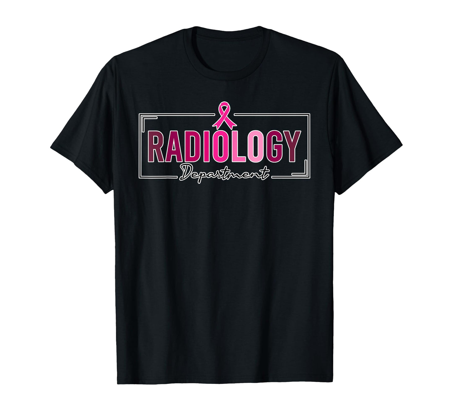 Radiology Department Rad Tech Breast Cancer Awareness T-Shirt