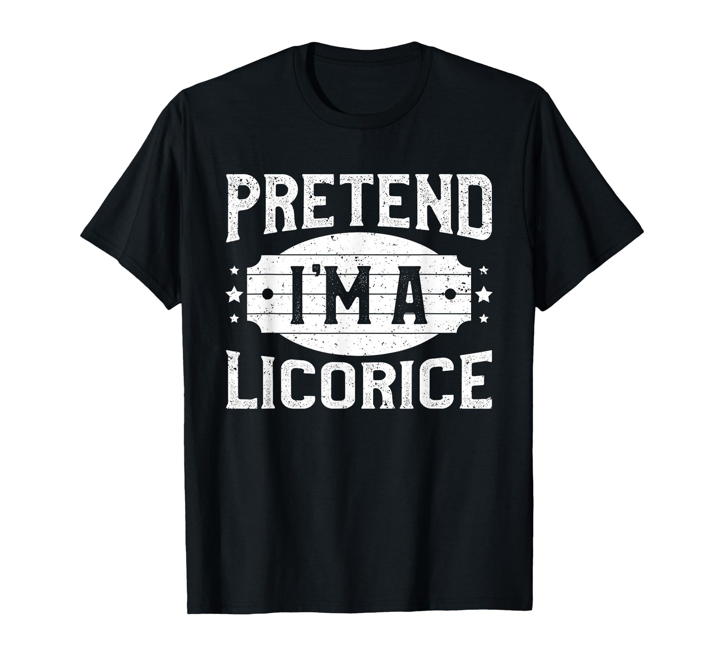 Pretend I'm A Licorice Matching Costume Lazy Halloween Party T-Shirt