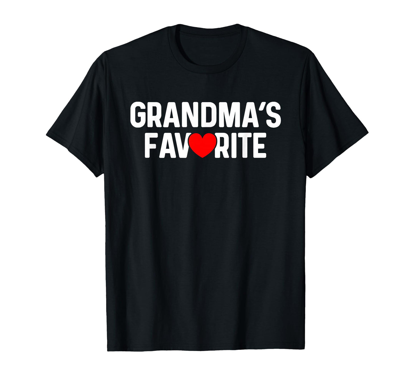 I'm Grandma's Favorite Grandchild Quote Baby Granddaughter T-Shirt