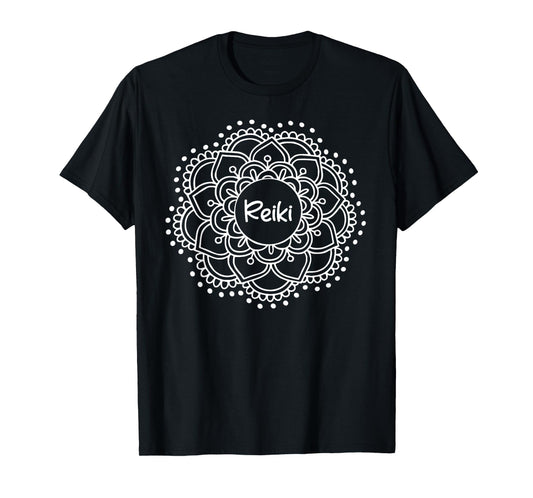 Reiki Mandala T-shirt. Inspirational Yoga Tee T-Shirt