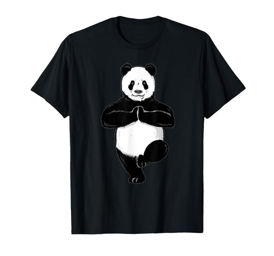 The Mountain Funny Spiritual Yoga Panda Kids Adults T-Shirt