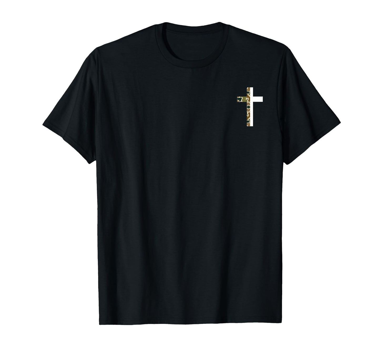 Jesus Saved My Life Camo Christian Cross God Faith (2 Side) T-Shirt