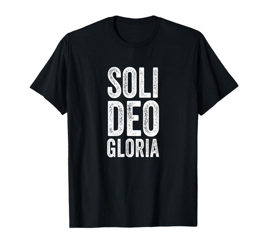 Christian Shirt Reformed Theology Soli Deo Gloria Jesus T-Shirt