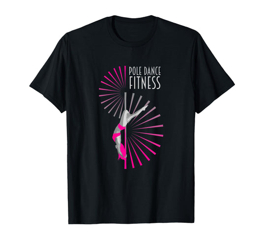 Womens Pole Fitness Dance Graphic Cute Lady Dancer Gift T-Shirt