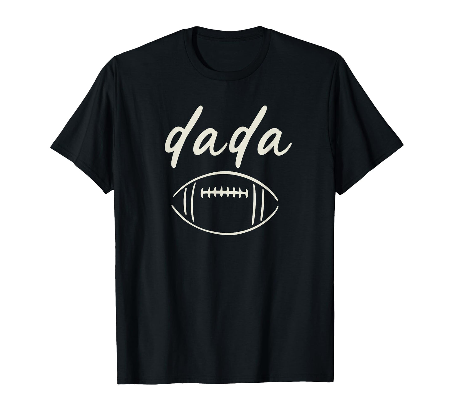 Dada of The 1 Year Old Football 1st Year Down Birthday Boy T-Shirt