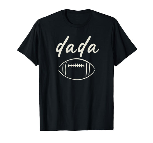 Dada of The 1 Year Old Football 1st Year Down Birthday Boy T-Shirt