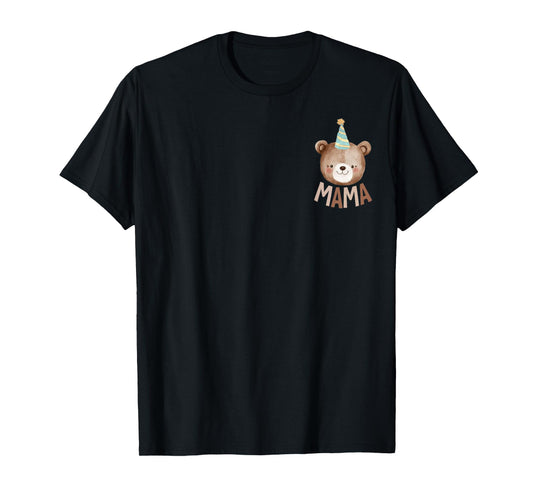 Mama Teddy Bear 1st Birthday Boy Girl Family Matching Party T-Shirt