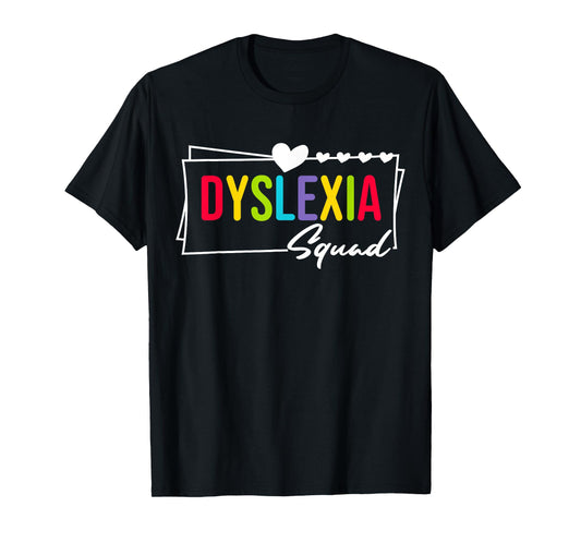 Dyslexia Squad Awareness Dyslexia Therapist Teacher Women T-Shirt