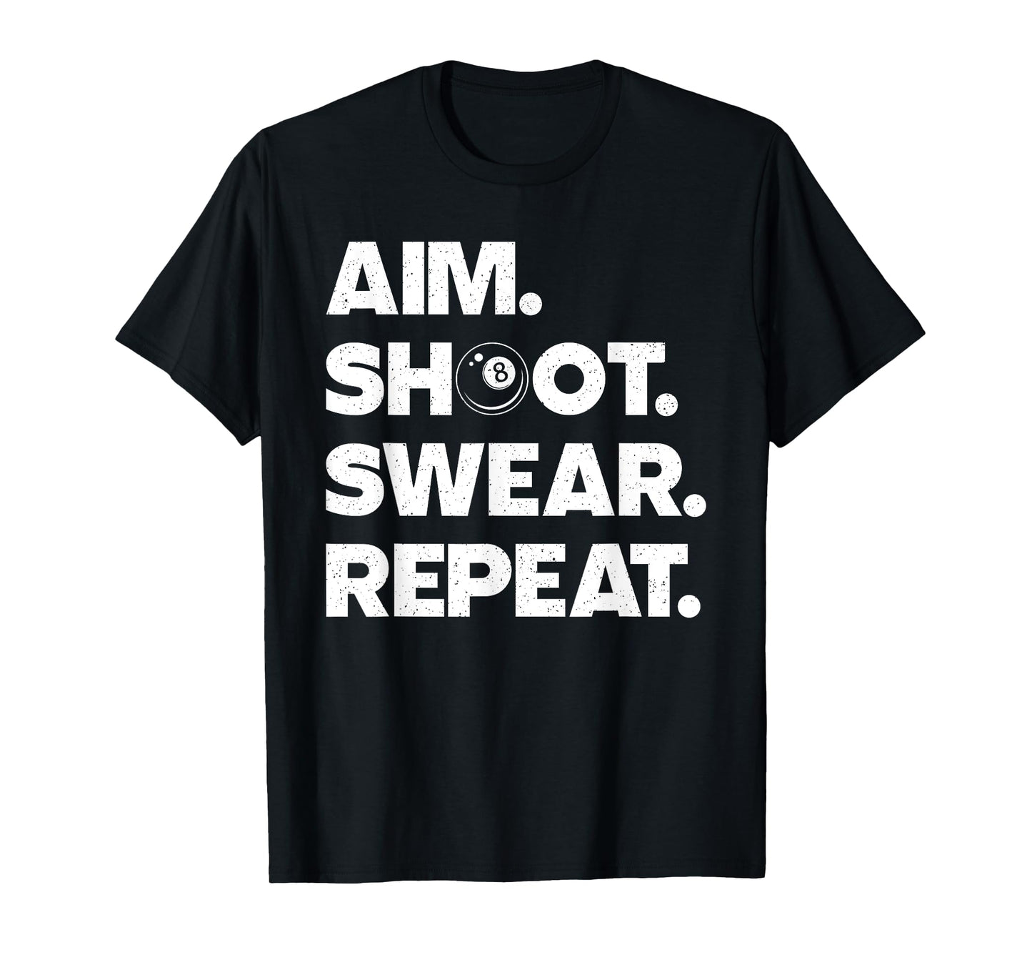 Funny Billiard Art For Men Women Billiard Player Pool Lover T-Shirt