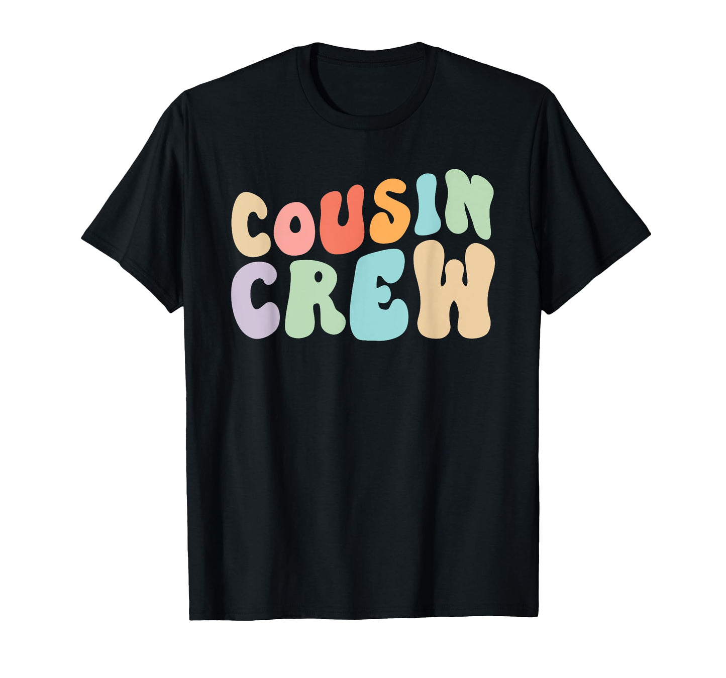 Vintage Cousin Crew Groovy Retro Design Family Matching Cool T-Shirt
