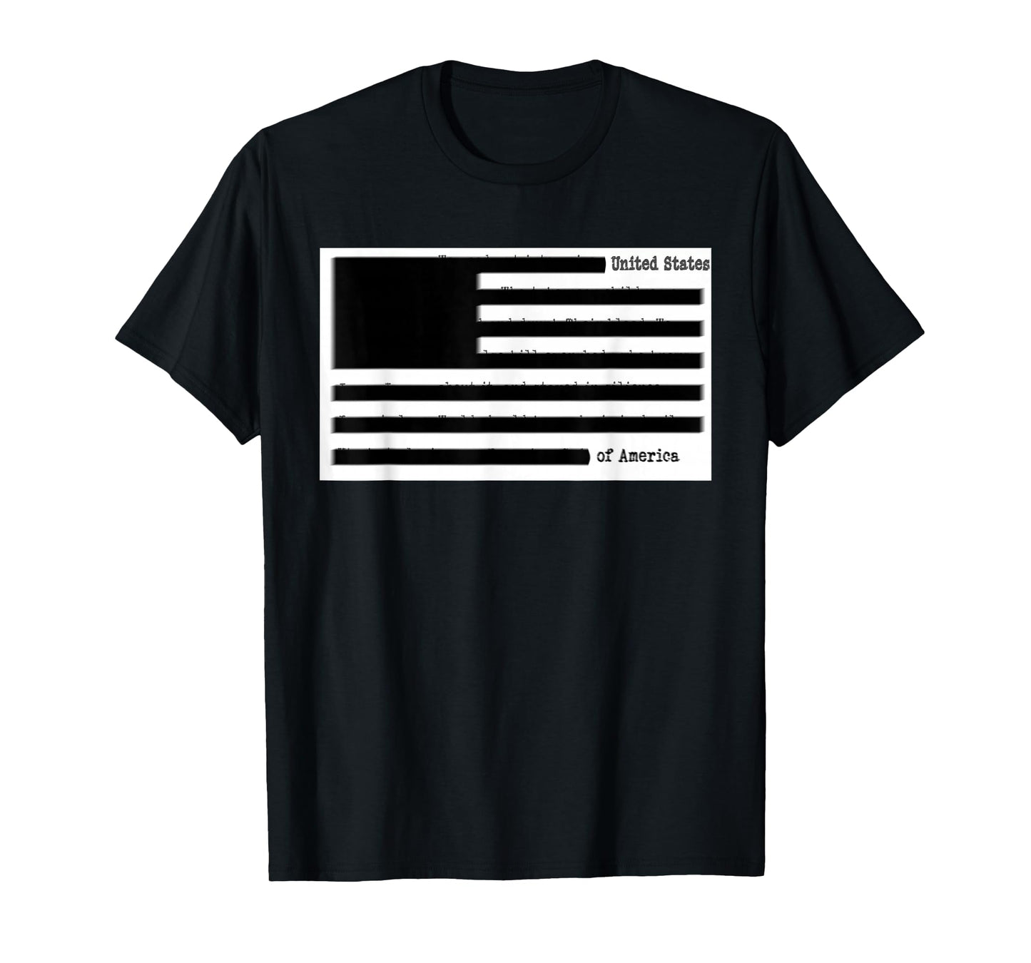 Censored Documents American Flag – United States of America T-Shirt