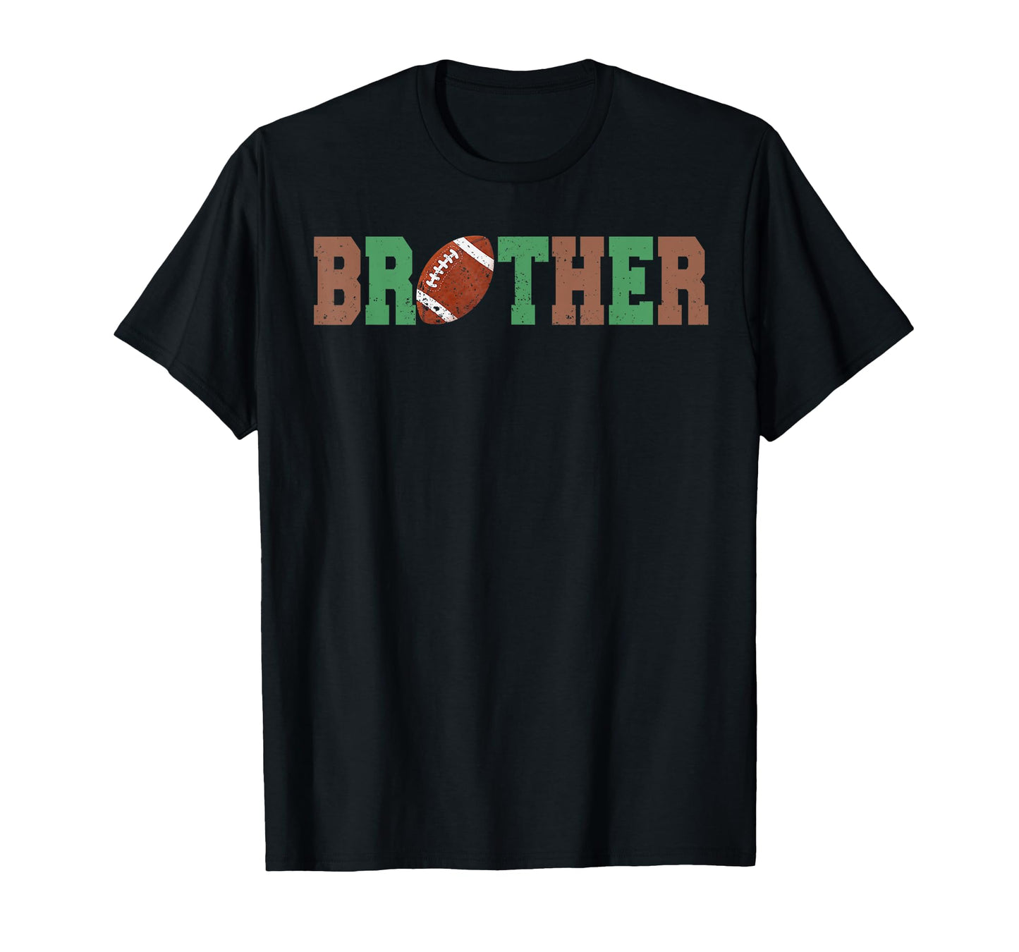 Brother of the 1 Year old Football 1st Year Down Birthday T-Shirt