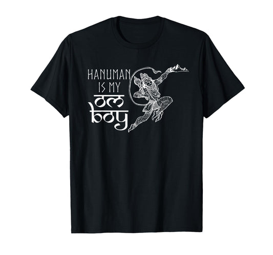 Funny Hanuman Is My Om Boy Hindu God Shirt T-Shirt