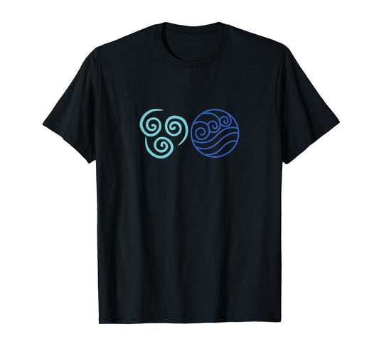 Water and air element symbol for spiritual connection T-Shirt