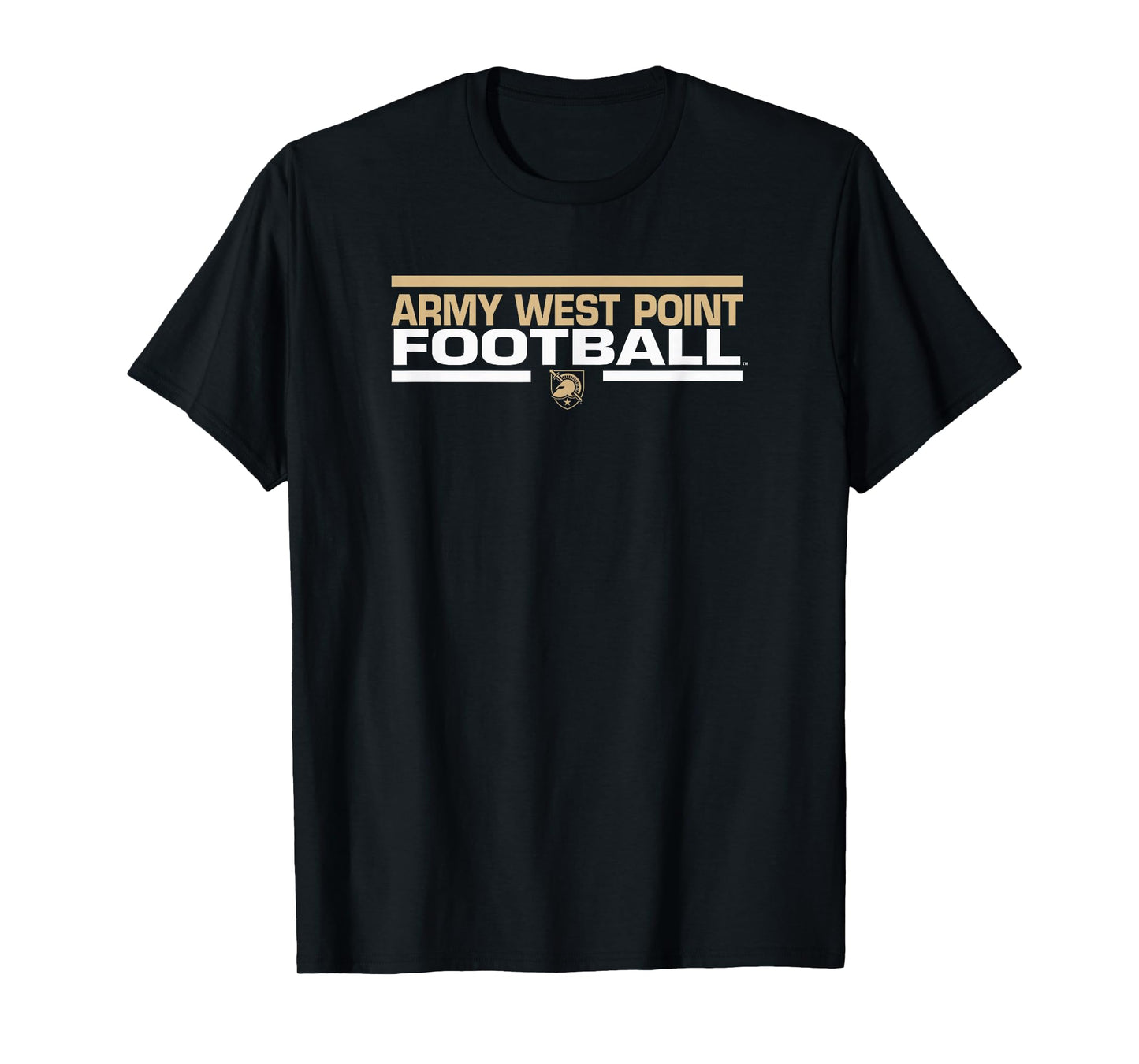 Army Black Knights Football Tackle Black Officially Licensed T-Shirt