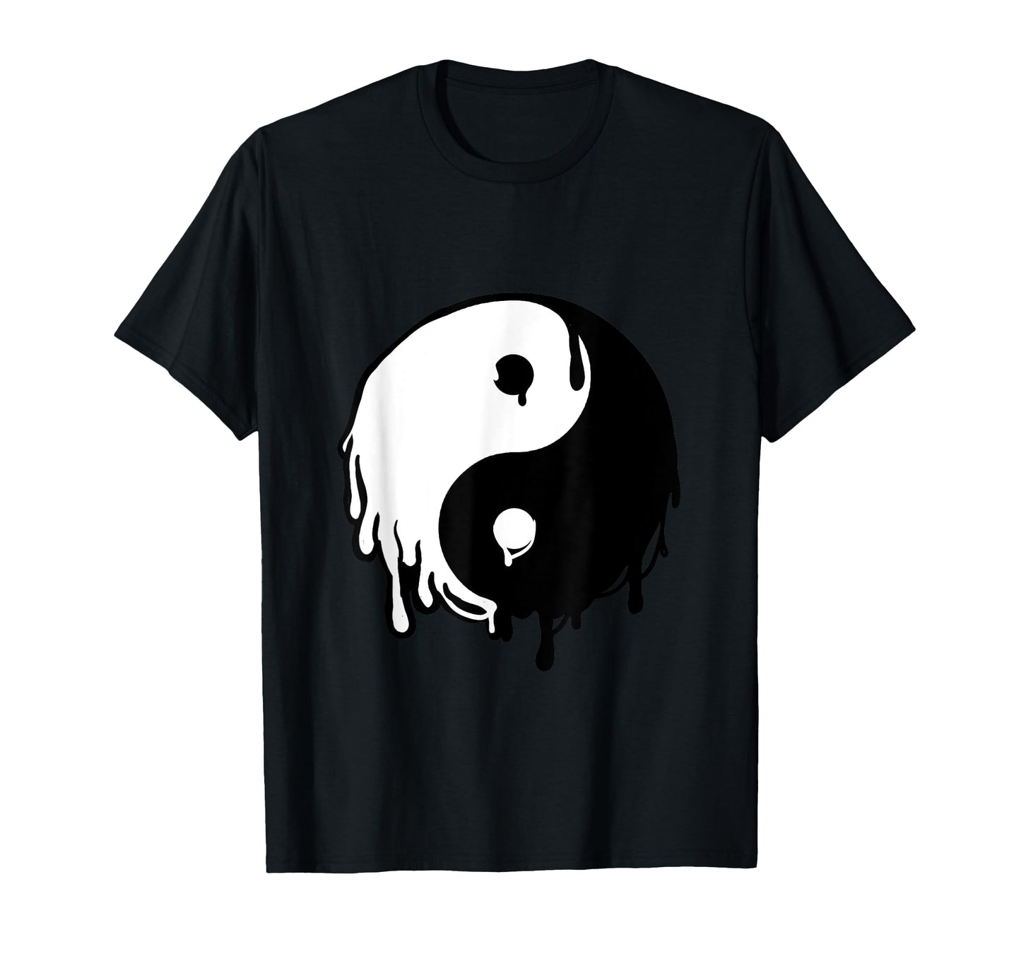 Awesome Yin and Yang Designs Grey Dripping Yin Yang T-Shirt