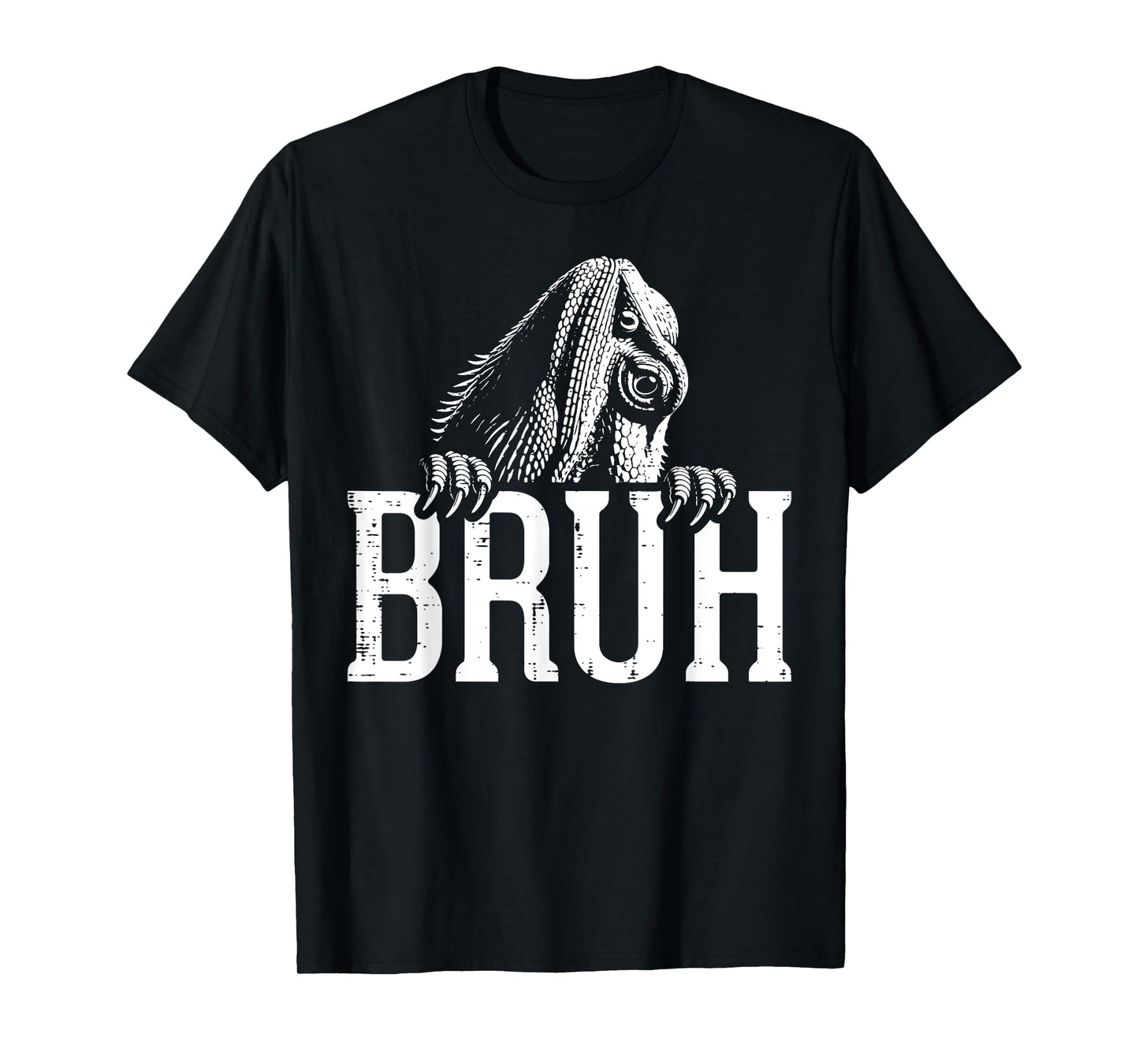 Bearded Dragon Bruh Funny Beardie Meme Reptile Women Men Kid T-Shirt