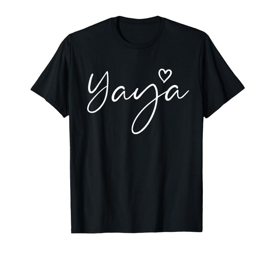 Yaya Gifts For Women Grandma Heart Mother's Day Yaya T-Shirt