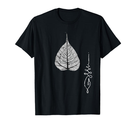 Buddha Bohemian Meditation T-Shirt Bodhi Leaf Unalome tshirt T-Shirt