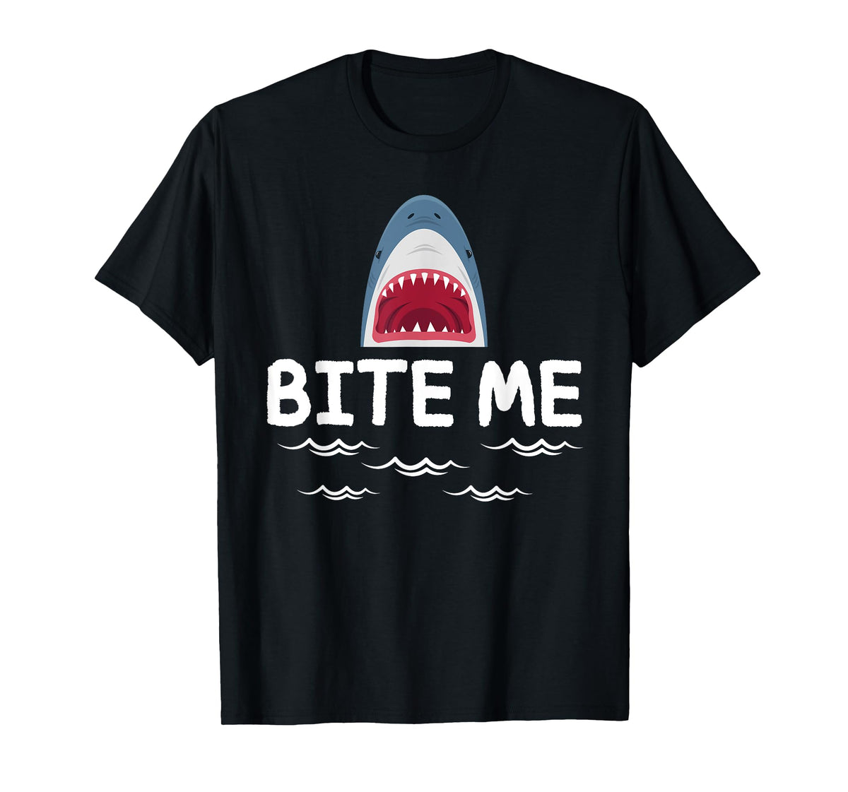 Bite Me Shark Lover Week Awareness Animal Ocean Summer T-Shirt