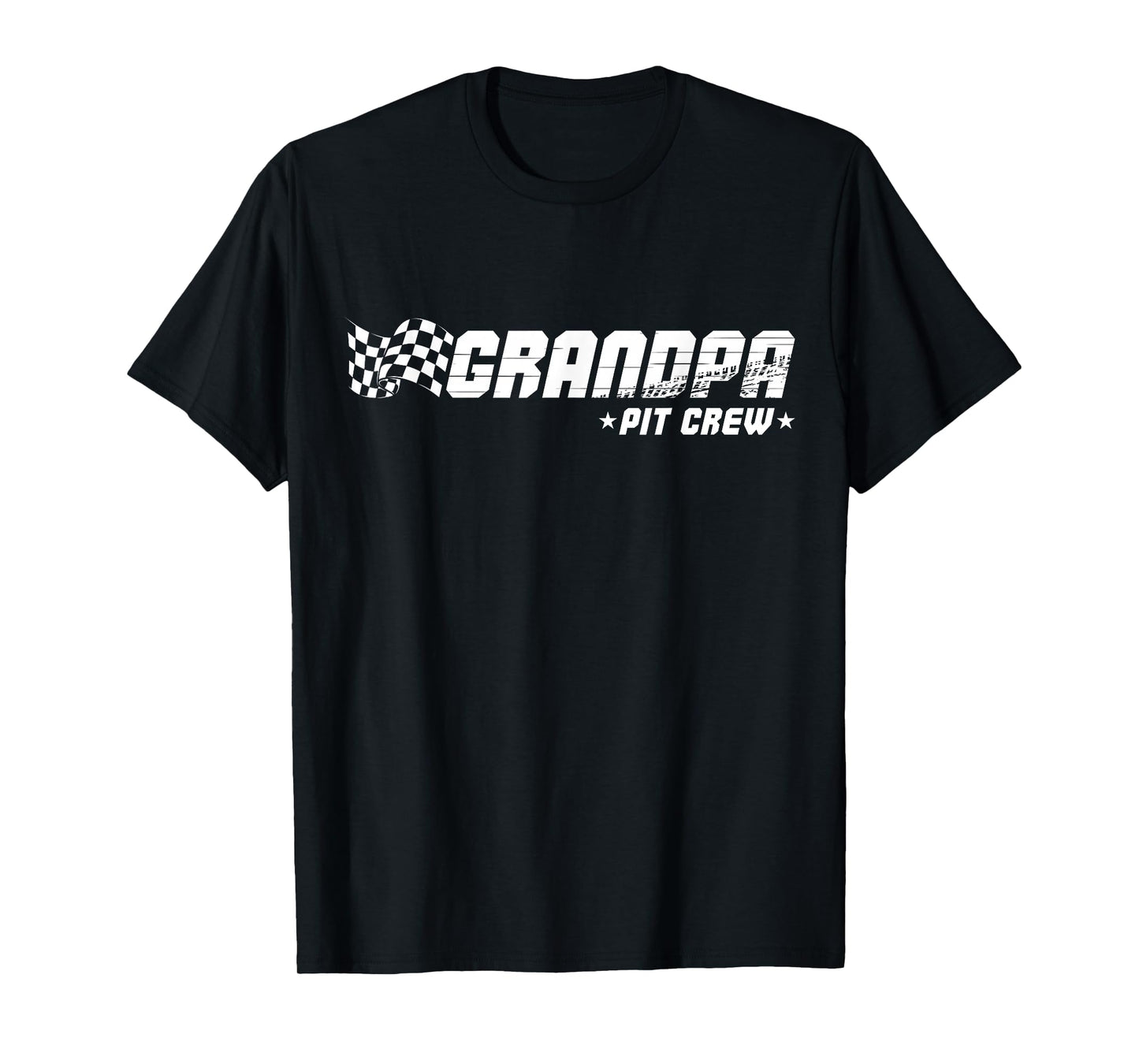 Grandpa Pit Crew Race Car Birthday Family Racing T-Shirt