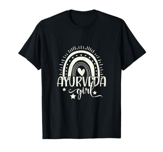 Ayurveda Girl Indian Medicine Holistic Dosha Yoga Wellness T-Shirt