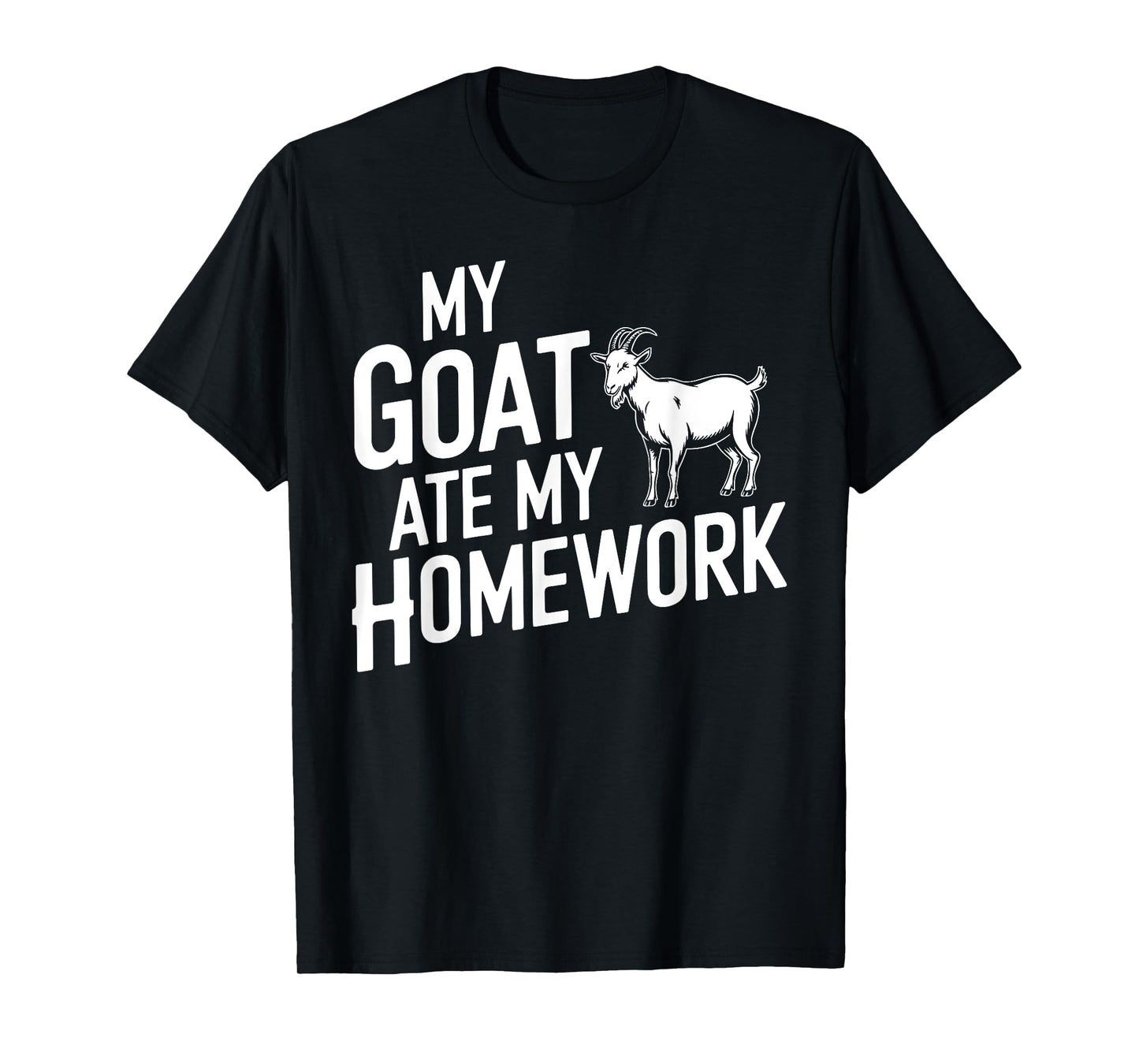 Funny Goat Art For Boys Girls Kids Goat Farmer Goat Lover T-Shirt