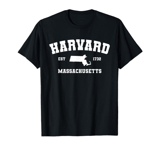 Vintage Harvard Massachusetts MA Women Men Kids College T-Shirt