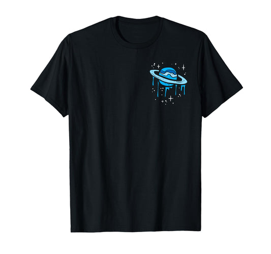 Saturn Melt Pocket Planet Space Solar System Men Women Kids T-Shirt