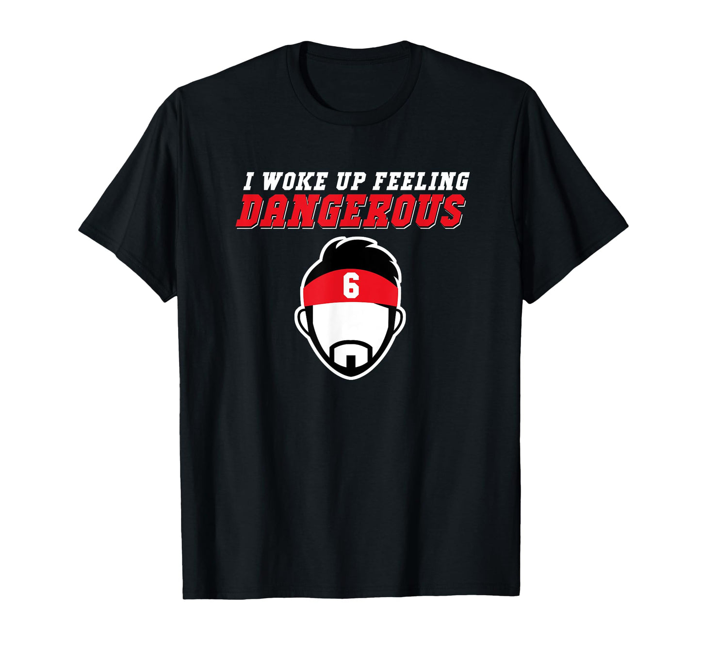 The Land - Tampa Woke Up Feeling Dangerous Football Team T-Shirt - Black - Small - Unisex-Adults