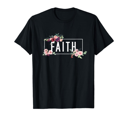 Modern Flora Flowers Bouquet Design. Spiritual Woman Faith T-Shirt