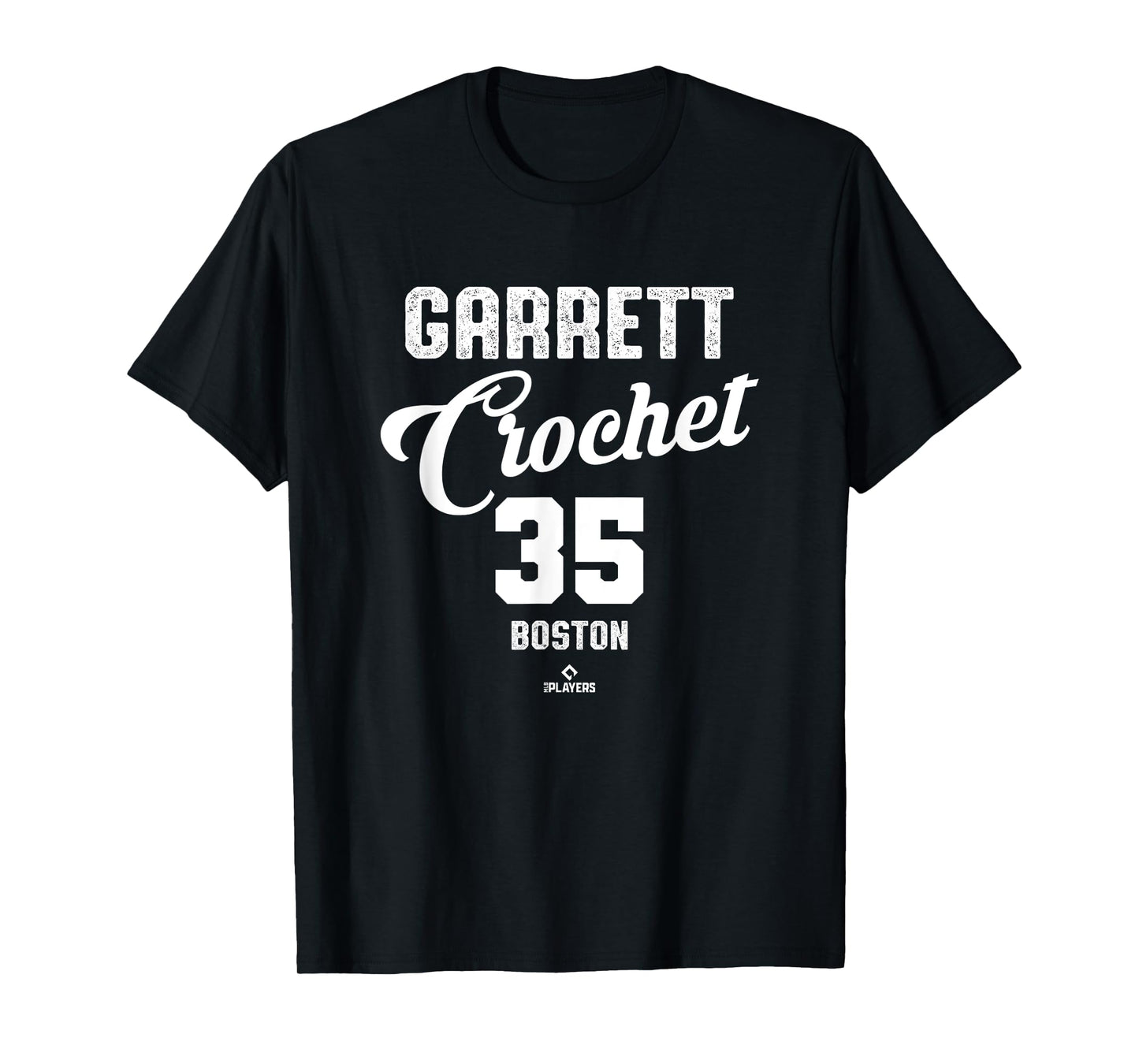 Garrett Crochet 35 Boston Baseball Vintage MLBPA T-Shirt