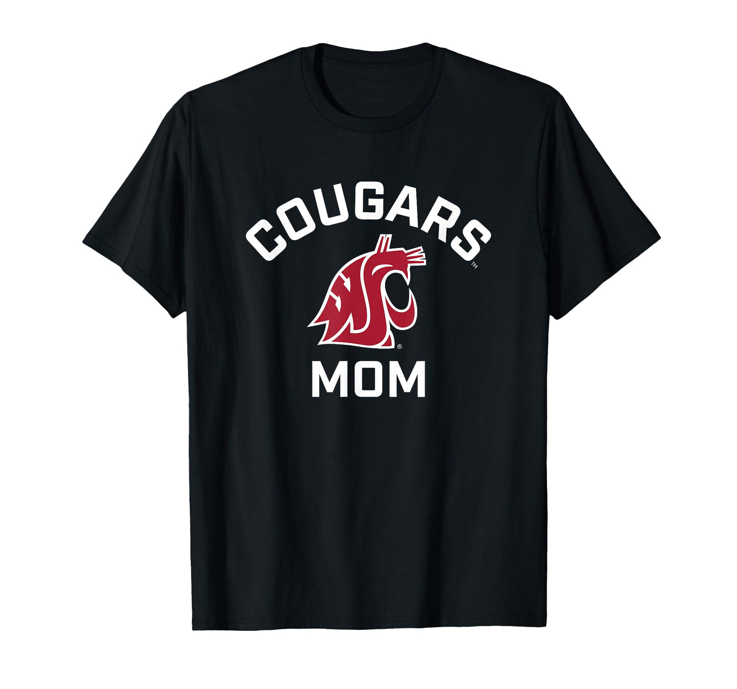 Washington State University Cougars Arched Mom T-Shirt