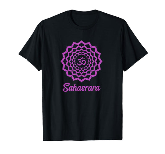 Crown Chakra Symbol Purple Sahasrara Yogi Yoga T-Shirt