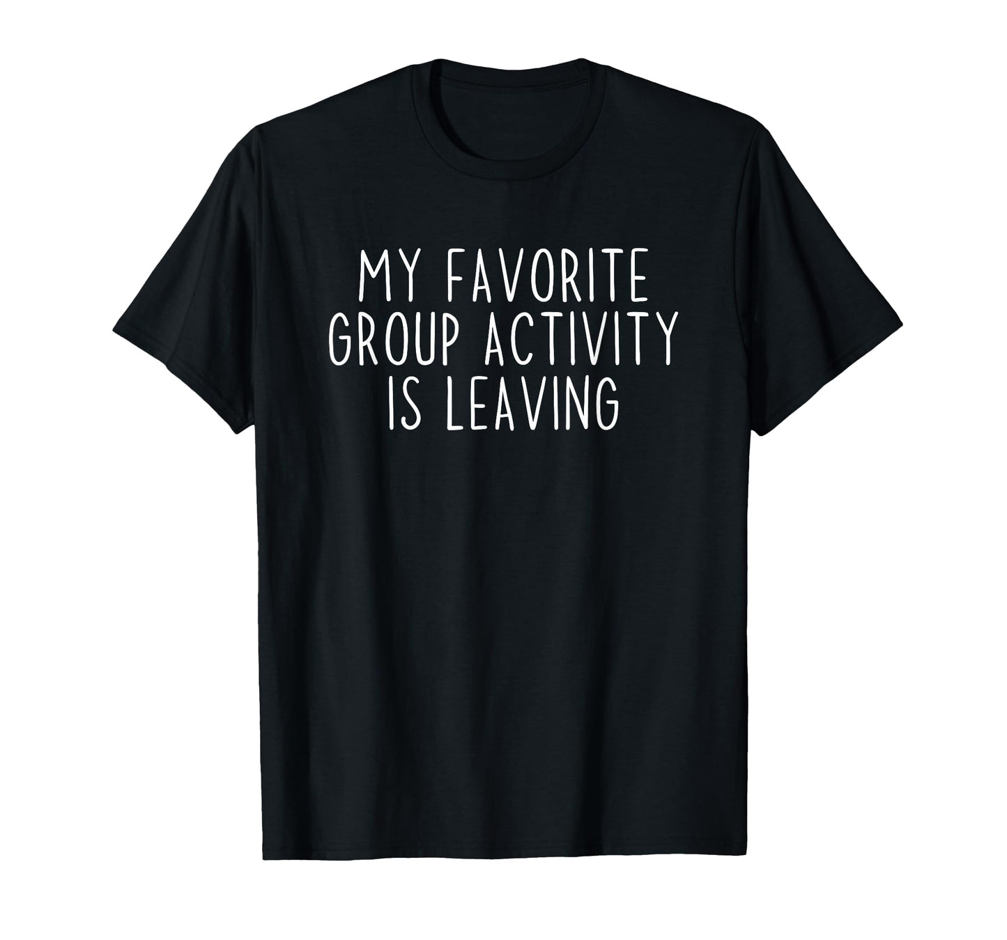 Antisocial Introvert Tee Co. Funny Introvert Antisocial Sarcastic Humorous Black Unisex-Adults Small Cotton 65% Polyester 35% Short Sleeve Classic Fit Crew Neck T-Shirt