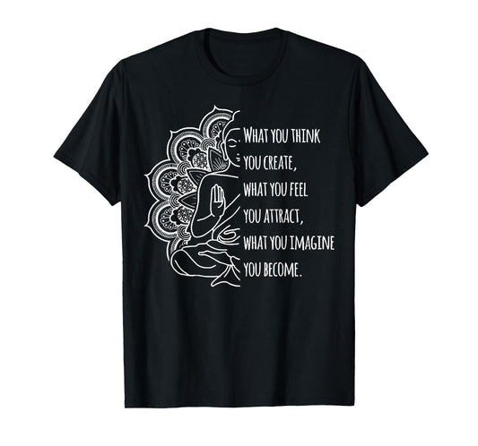 Law Of Attraction Spiritual Buddha Meditation Buddhist T-Shirt