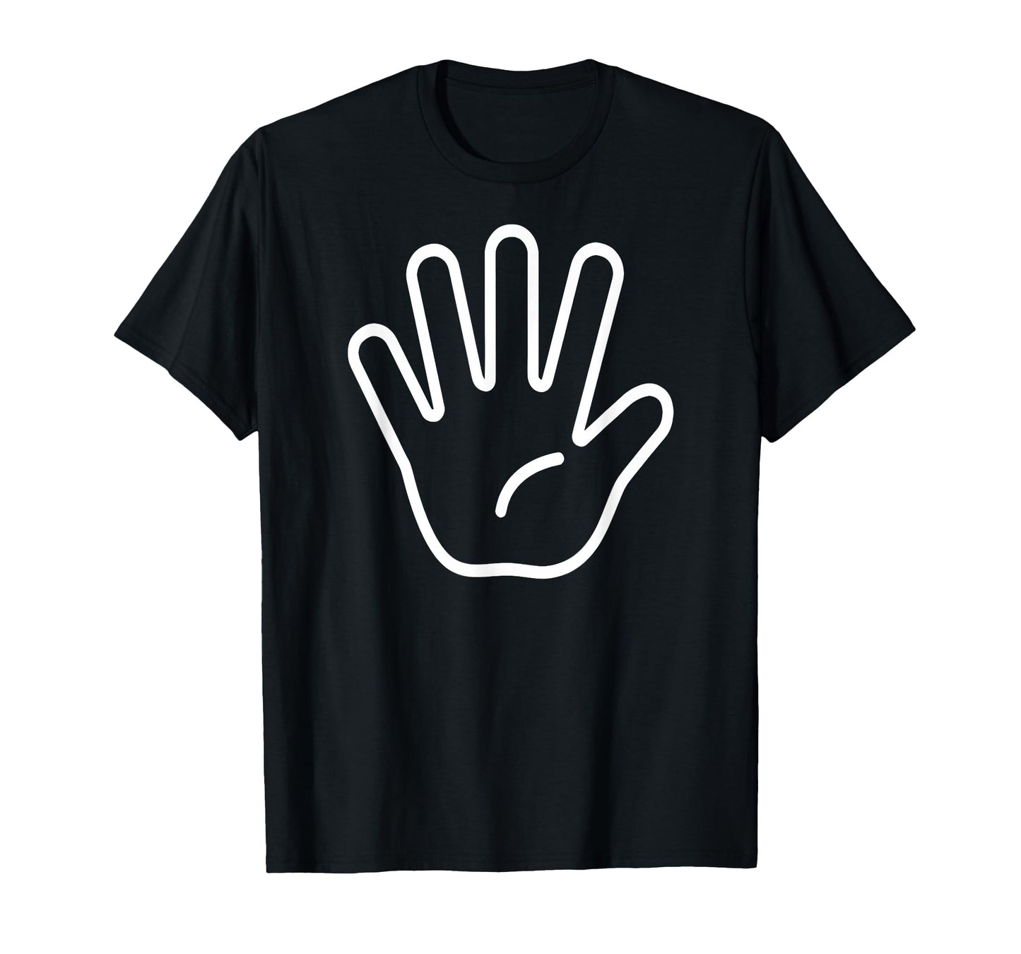 Kids 5th Birthday Fingers Five Years Old Boys Girls T-Shirt
