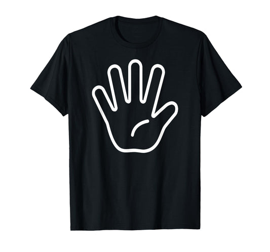 Kids 5th Birthday Fingers Five Years Old Boys Girls T-Shirt