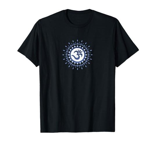Om Mantra Sun Yoga Symbol Mandala T-Shirt