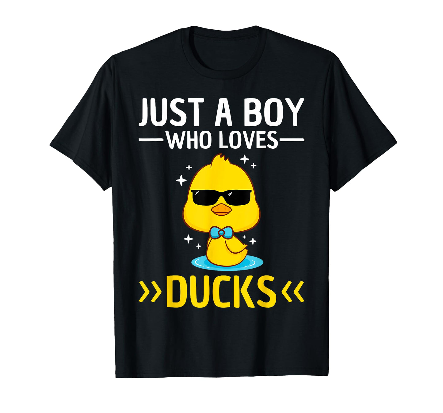 Just A Boy Who Loves Ducks Boys Kids Funny Duck Lover Duck T-Shirt