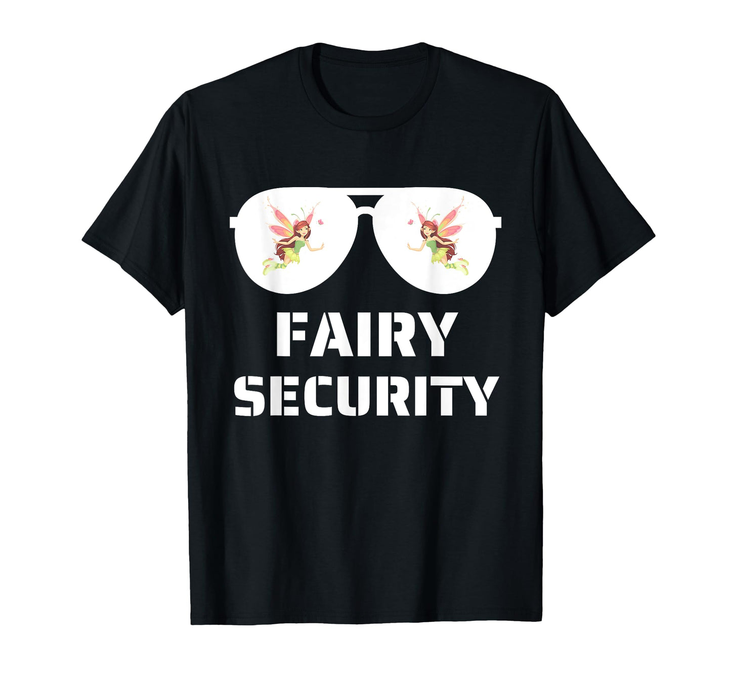 Halloween Dad Mom Daughter Adult Costume Fairy Security T-Shirt