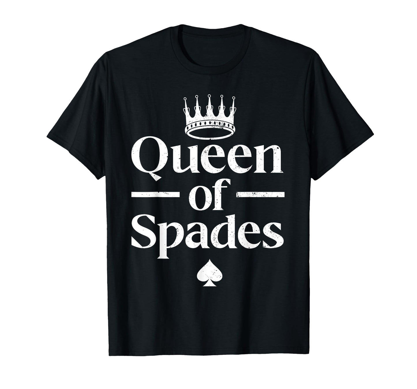 Queen of Spades Design for Women Girl Card Game Spades Lover T-Shirt